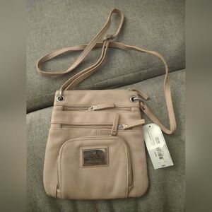 Nicole Beige Crossbody Bag